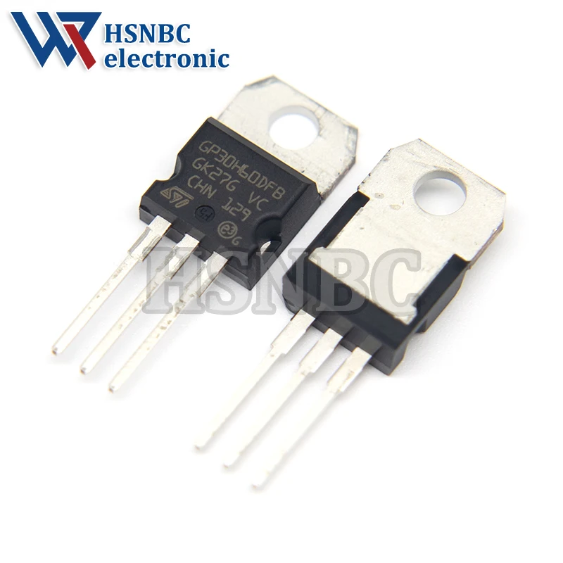 10PCS STGP30H60DFB GP30H60DFB 30H60 TO-220 30A 600V IGBT Power Transistor 100% New Original