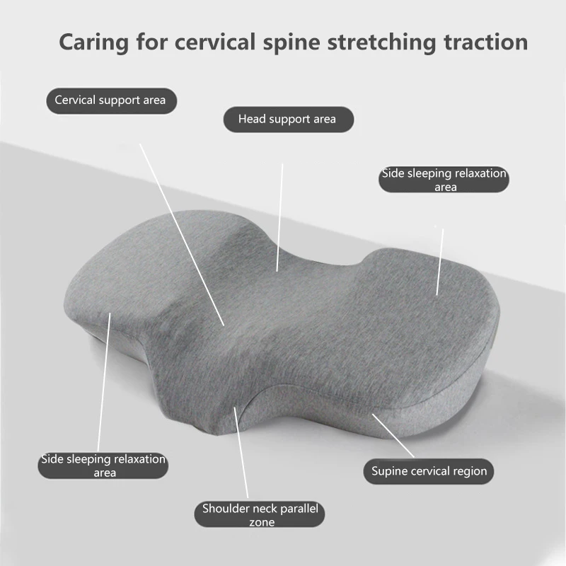 

Подушка для шеи с пенным наполнителем с эффектом памяти, Подушка для сна в форме банта, ортопедическая, для расслабления головы и шейного отдела позвоночника