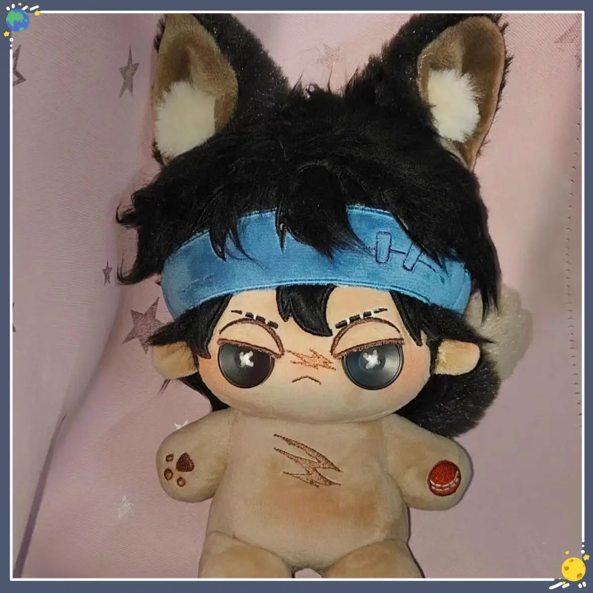 Ganji Gupta Batte Anime Identity V Cosplay Attribute Plush Figures Cartoon Plushies Birthday Present Beast Ear Tail