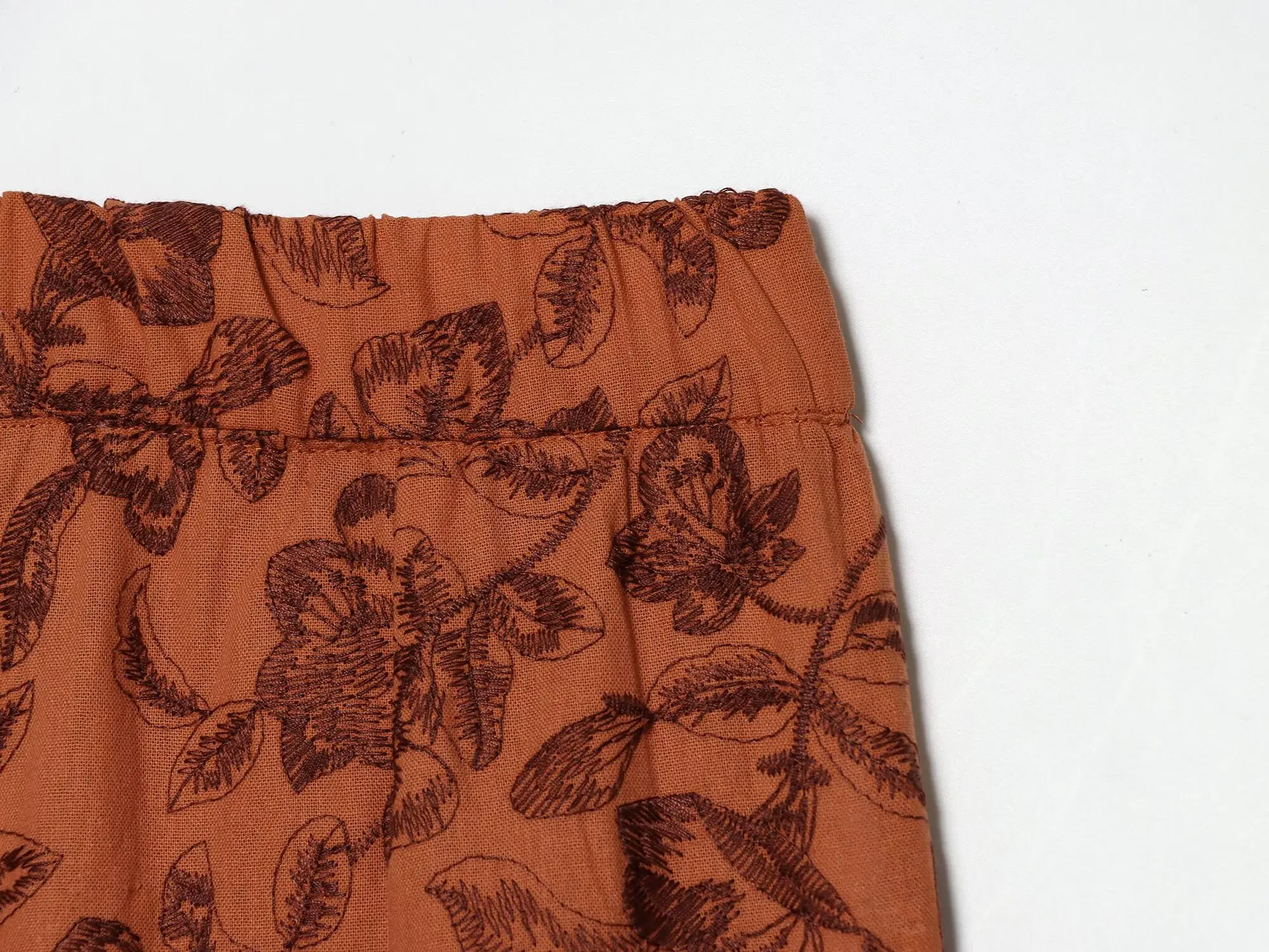KONDALA Damen 2026 Sommerurlaub Stickerei-Set Street Style Vintage Boho Hosen-Set Elegantes Stretch-Manschetten-Weste-Hemd, Hose – Detail 16