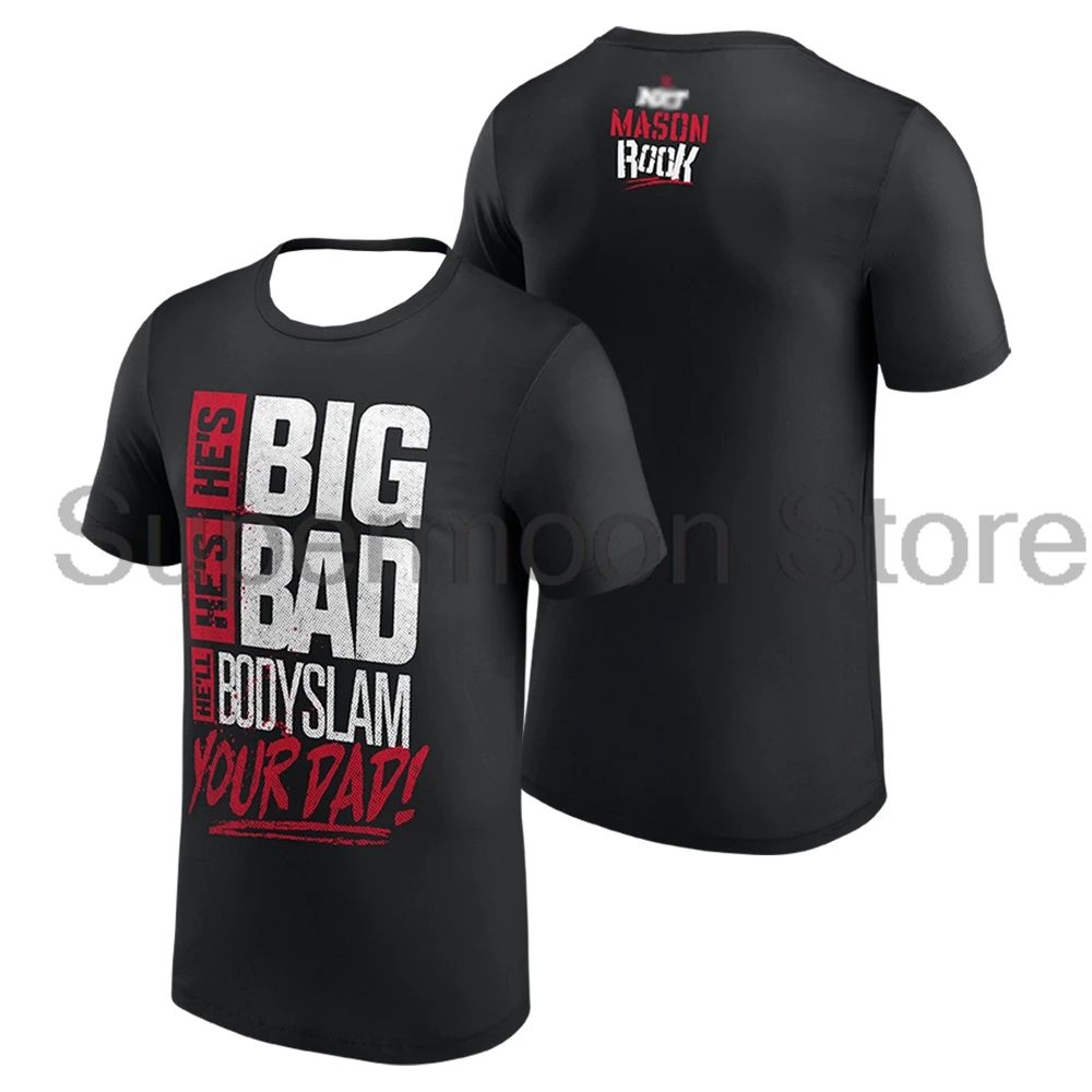 Mason Rook Big Bad Bodyslam Your Dad T-shirt Crewneck Short Sleeve Polyester Tee Women Men Outdoor Streetwear Tops