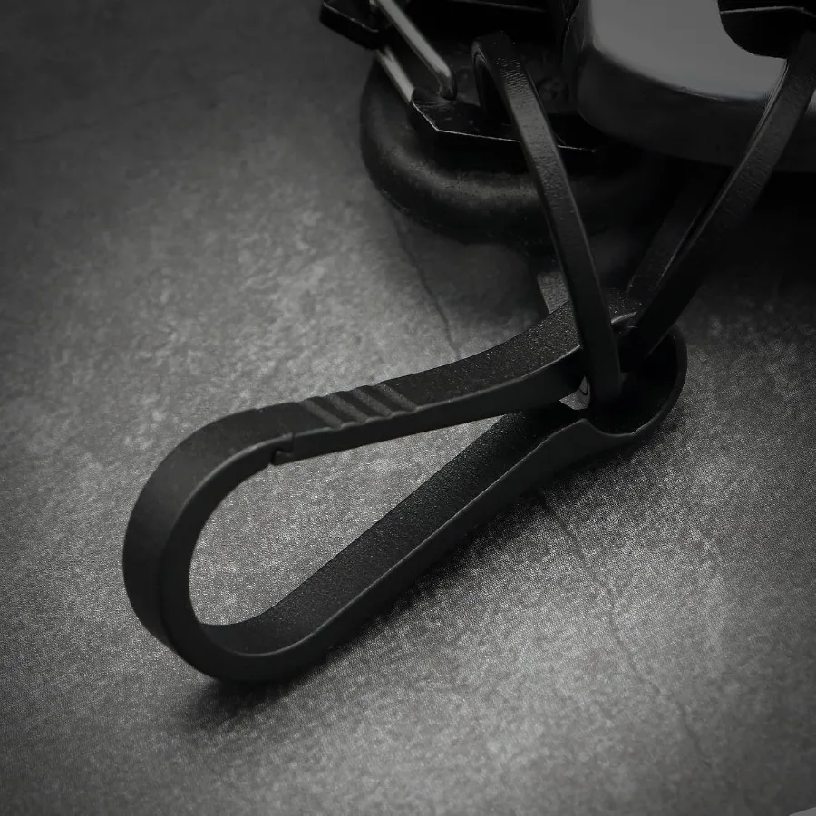 مشبك سلسلة مفاتيح صغير من التيتانيوم، حلقة تسلق شديدة التحمل لمشبك المفاتيح، سريع الإصدار، خفيف الوزن، مشبك قوي #4