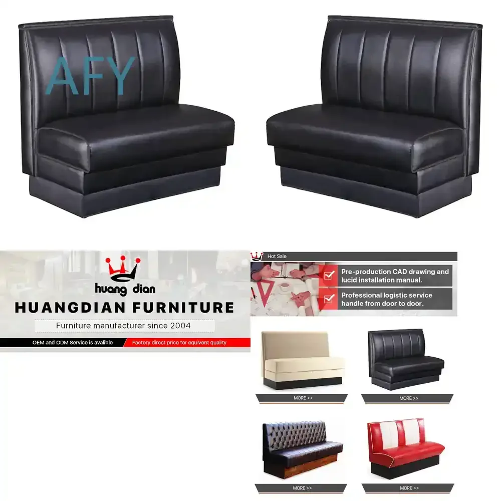 Leather Booth Seating for Chinese Restaurant Furniture for Sale – Commercial Dining Booths for Restaurant Interior Design –