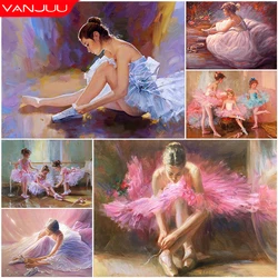 5D DIY Diamond Painting Girl Ballerina Dancing Full Diamond Diamond ricamo resina mosaico Wall Art Picture Kit Home Decor Gift