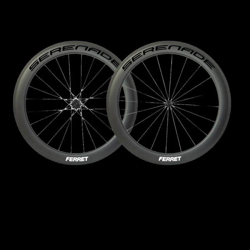 

Карбоновая клинчерная колесная пара шириной 60 мм, глубина 25 мм, U-образные диски с прямыми ступицами SR030