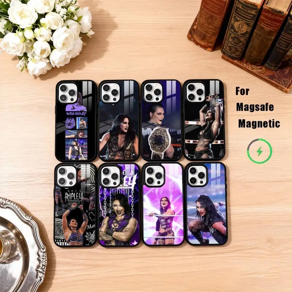 

Hot R-Rhea R-Ripley Wrestler Phone Case For iPhone17,16,15,14,13,12,11 Plus,Pro Max Magnetic For Magsafe Wireless Charging