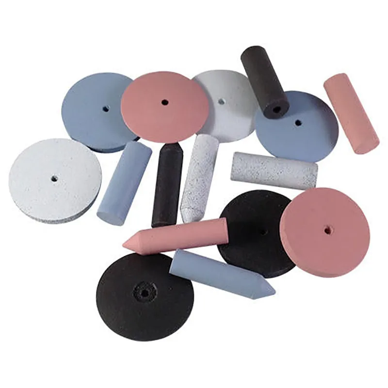 EVE German-Made Mini Silicone Polishers Pack of 10 4-Grit Unmounted Flexible Abrasive for Gold Silver & Precious Metal Finishing