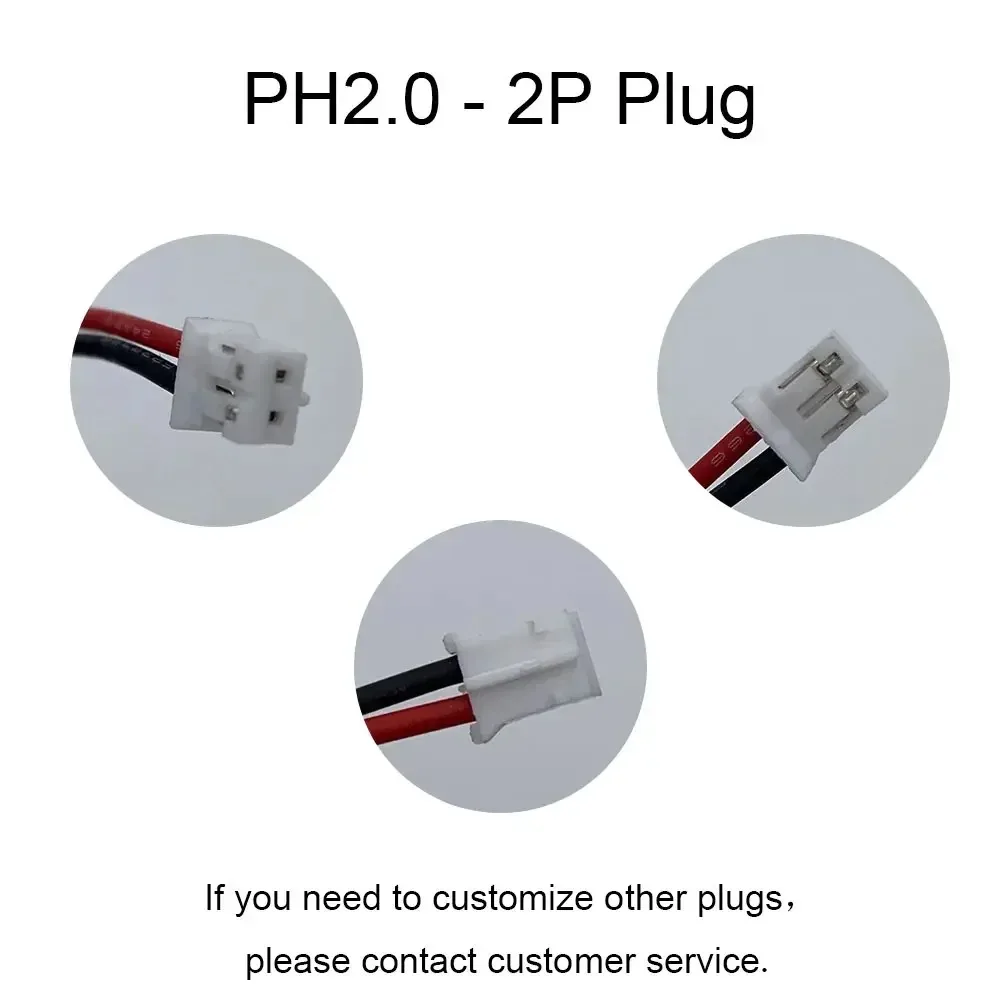 104050 3.7V 2500mAh Akumulator litowo-polimerowy do zestawu słuchawkowego Bluetooth Kamera Nawigacja GPS Walkie-talkie Batteria PH2.0 — zdjęcie produktu 4