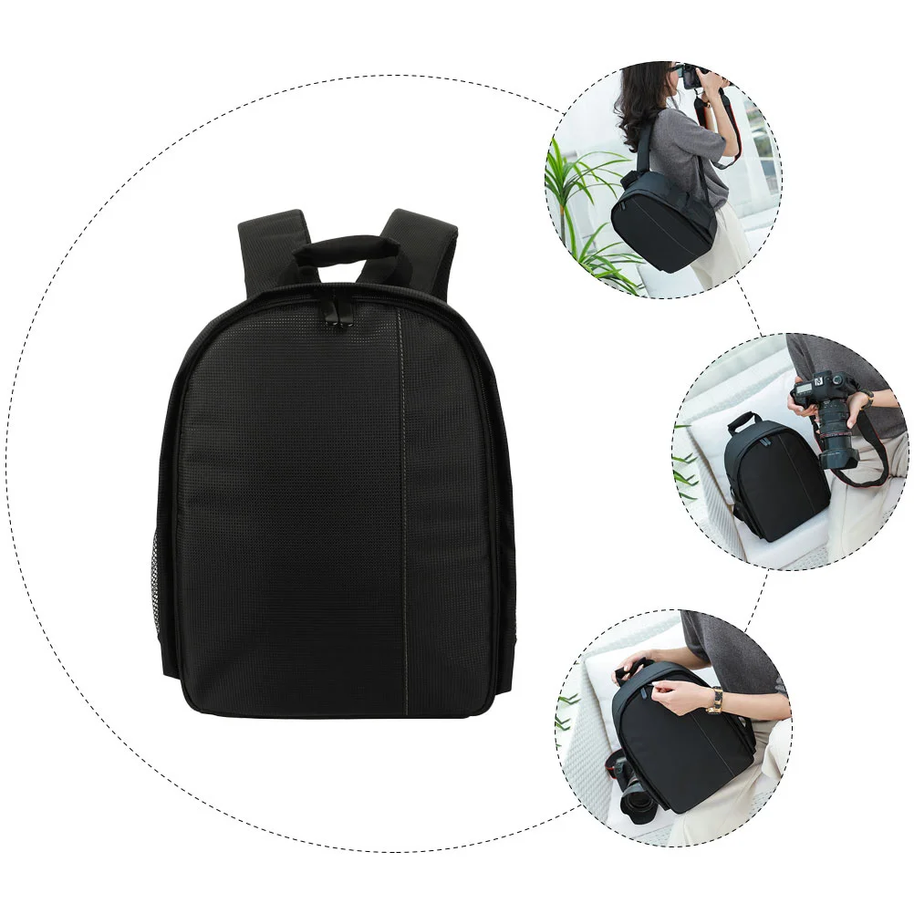 

1pc Waterproof Dslr Camera Bag Durable Nylon Fabric Adjustable Straps For Tablet Power Bank Tripod Travel Photography