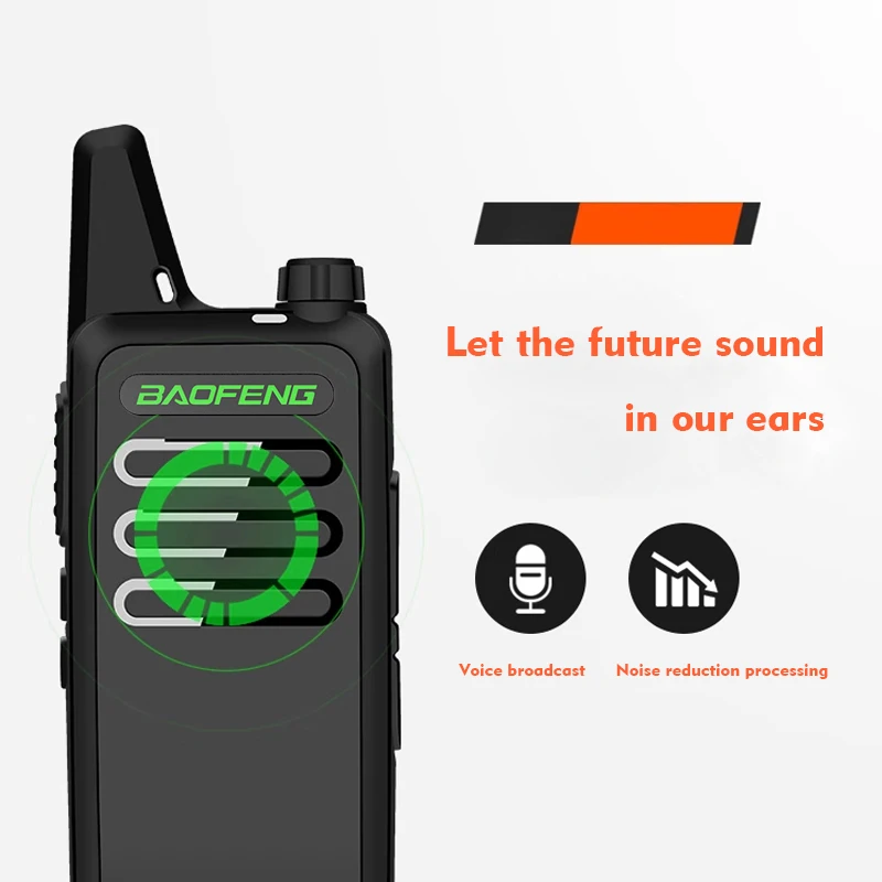 2PCS walkie talkie Baofeng T20 two-way wireless communication charging USB hunting handheld walkie talkie
