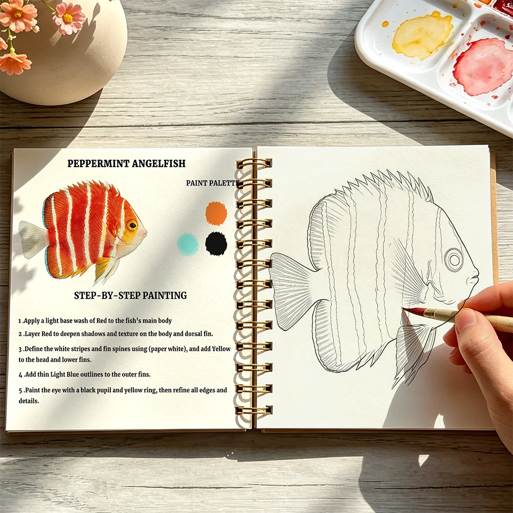 Watercolor Painting & Coloring - Fish Aquarium Guide recension och pris