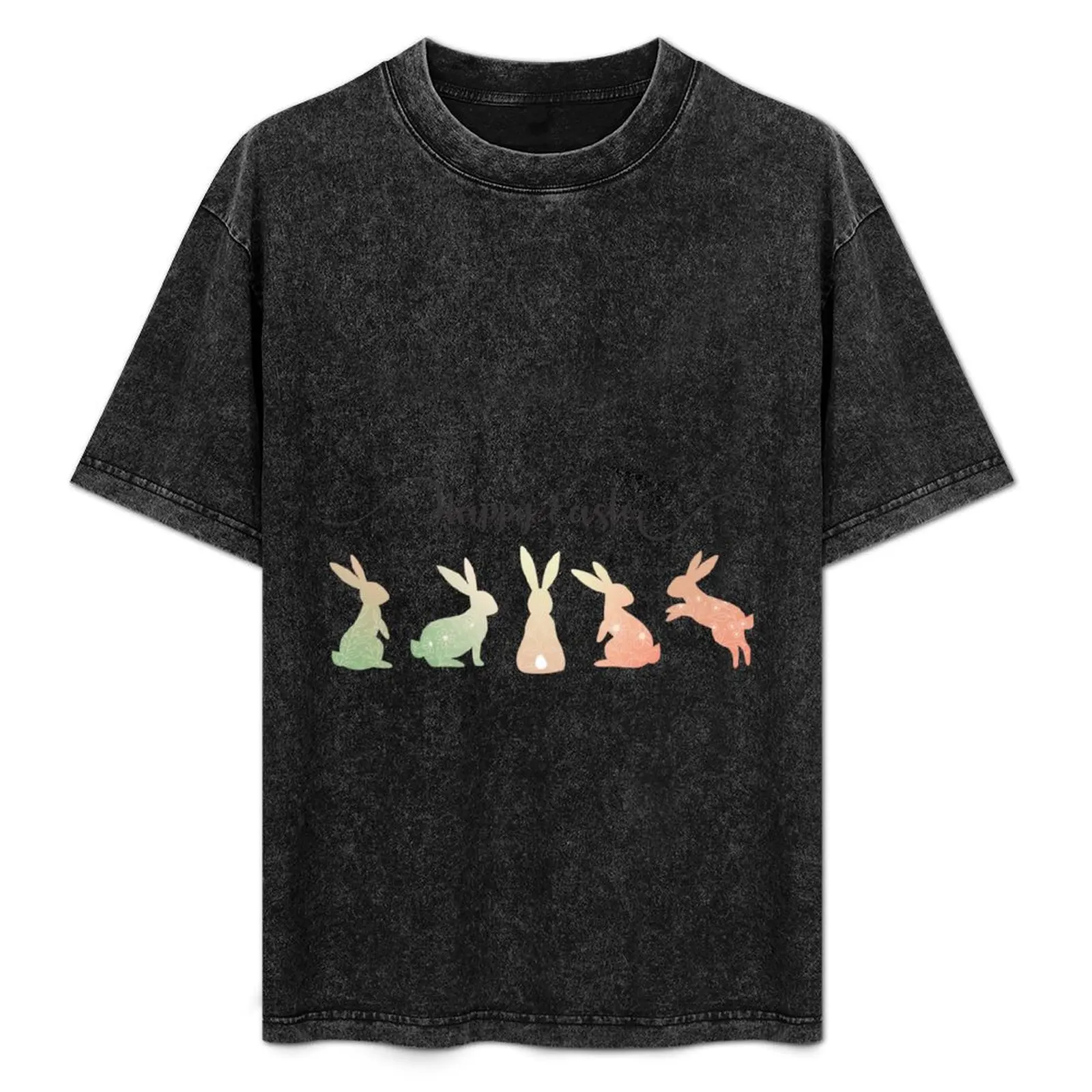 

simple cute happy Easter T-Shirt Blouse Short sleeve tee anime tshirt t shirts for men pack