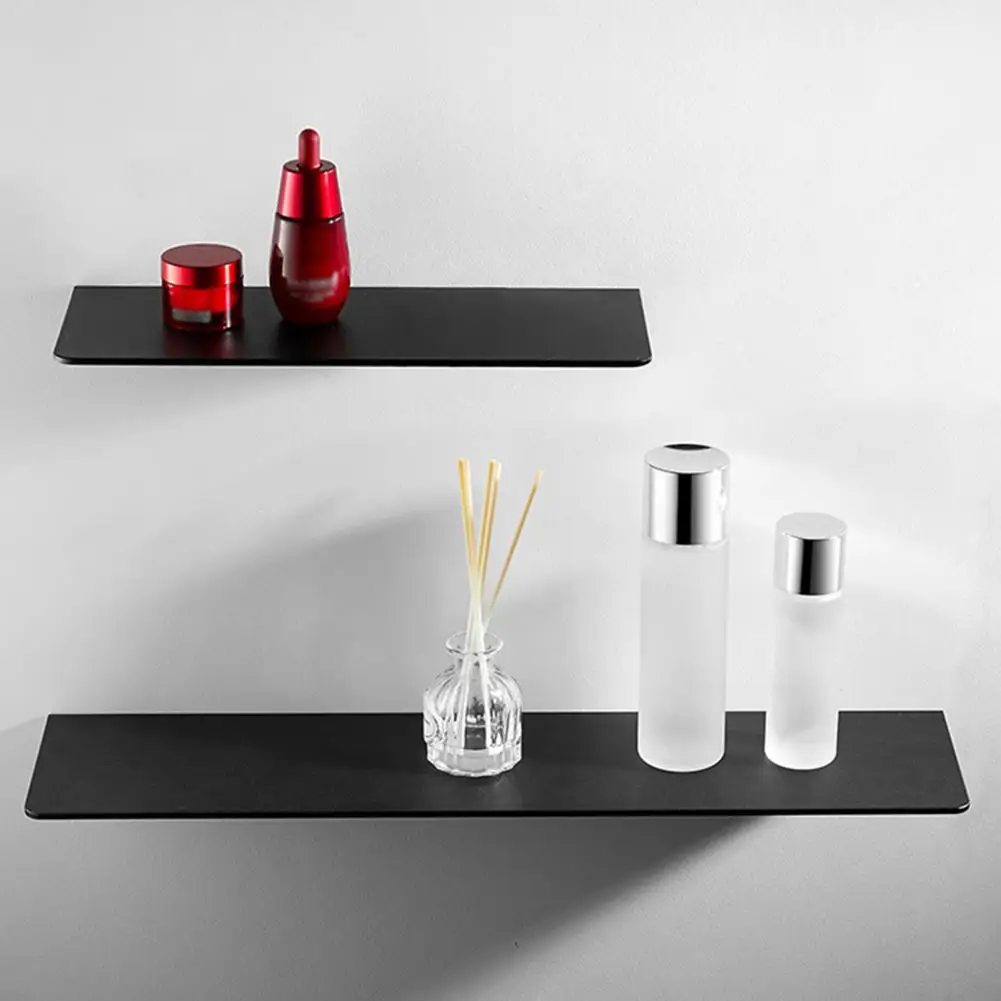 Punch-free Smooth Surface Wall Display Ledge Metal Shelf for Daily Use