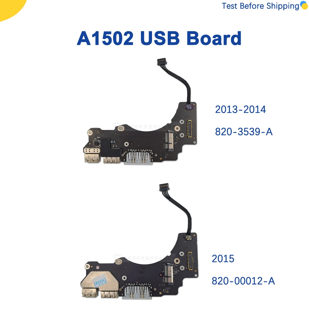 

Original Used I/O USB HDMI Card Reader Board 820-3539-A 820-00012-A For Macbook Pro Retina 13" A1502 2013 2014 2015 Year