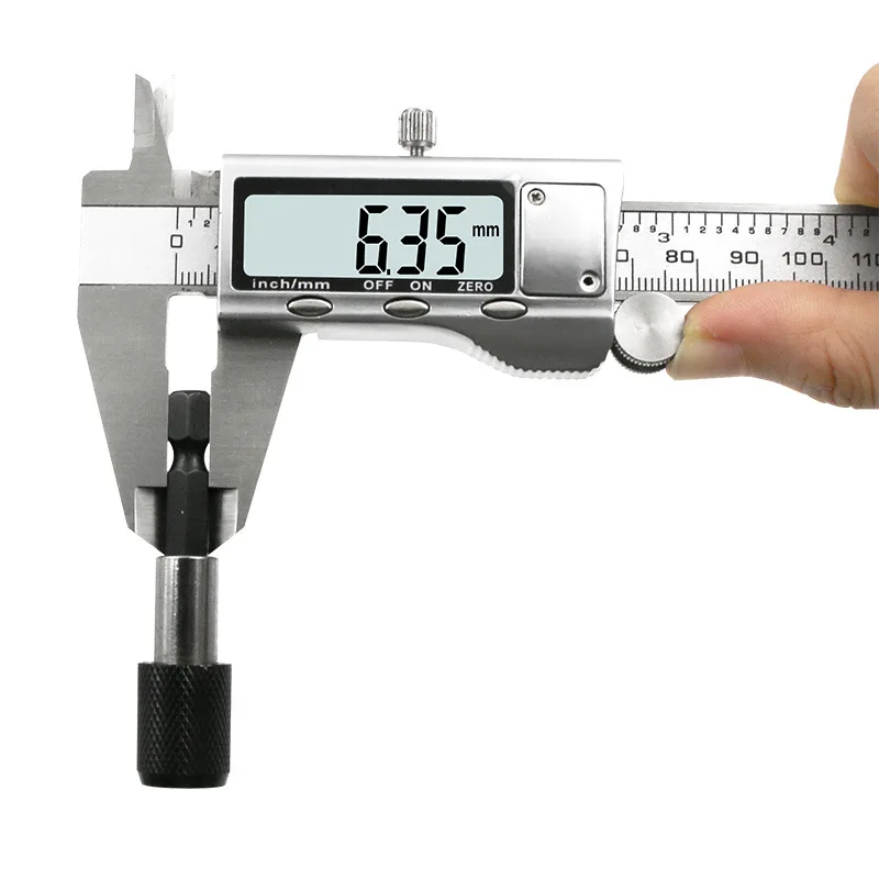 1/4 '' Hex Shank 60mm Keyless Drill Chuck Screwdriver Impact Driver Adaptor Drill Bit Tool Quick Change Convertor Adapter Tools