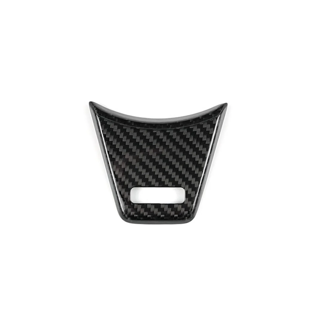 Real Hard Carbon Fiber Sticker for Subaru WRX STI 2022 2023 Car Steering Wheel Button Frame Interior Trim(Black)