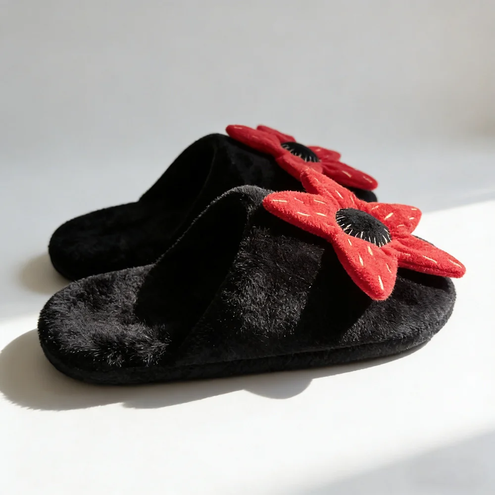 جديد غريب شيء نعال قماش الكرتون الرعب زهرة حمراء محشوة أحذية النساء الرجال داخلي شبشب منزل المشجعين هدايا عيد الميلاد #4