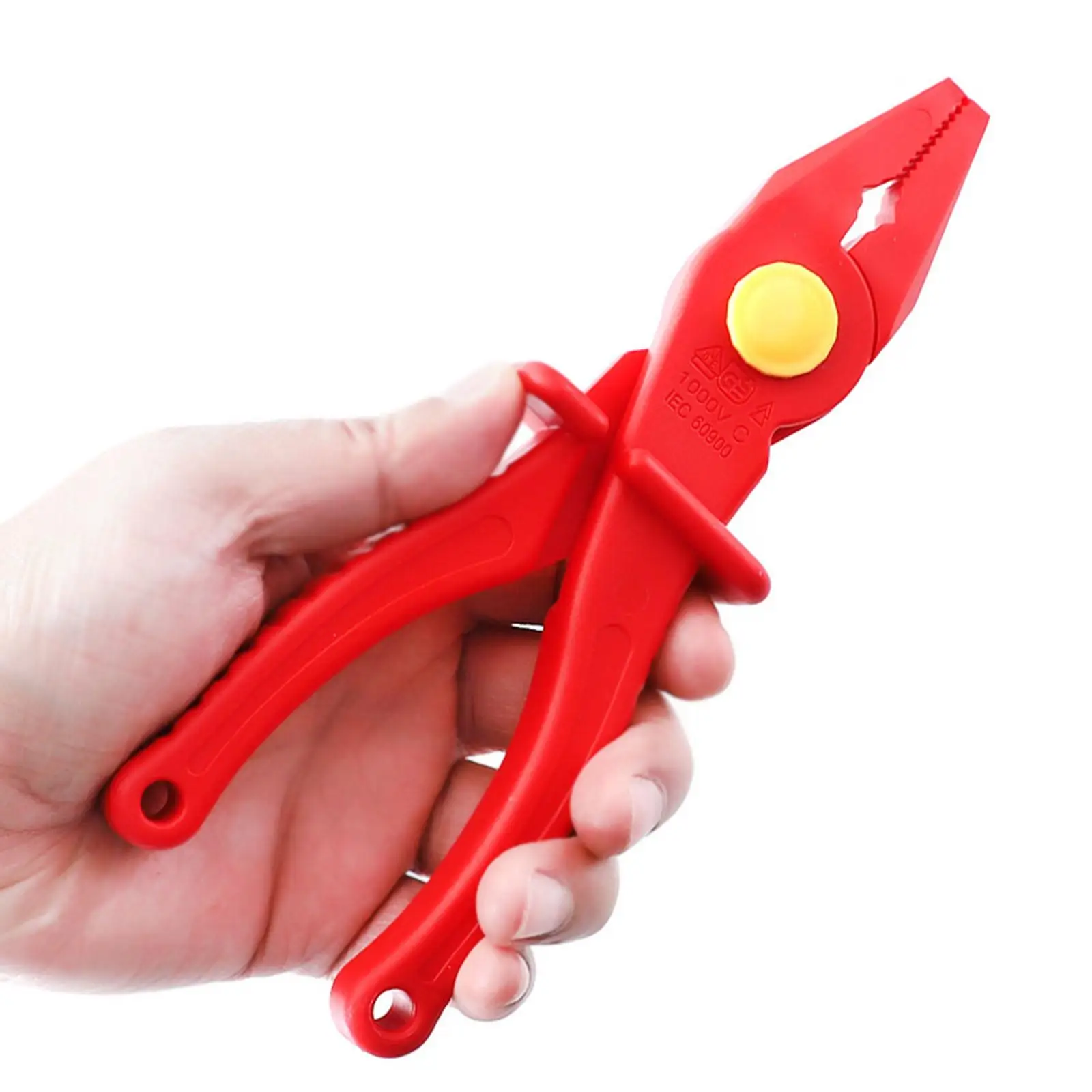 

Flat Nose Pp Plier, Insulated Plier, Anti Slip Handle, 1000V Insulated Electrician Insulated Plier for Electric Vehicles