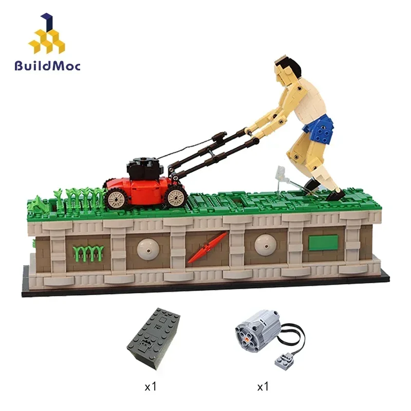 

BuildMOC Classic Creative Weeding Man MOC 10820 с двигателем, совместимые с Lepinblocks, вставка с заклинанием, строительный игрушечный кирпич