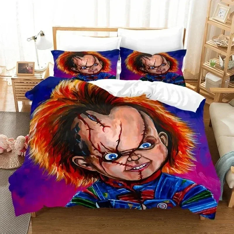 

3D Print Horror Movie Child Of Play Chucky Comfortable Duvet Quilt Cover Pillowcase Bedding Set Bedroom Decoration Home Textile