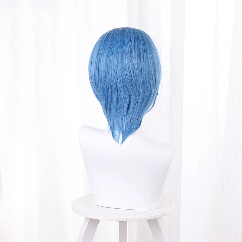 Nieuwe Anime LoveLive Superstar Wakana Shiki Cosplay Pruik Blauw Kort Haar Hittebestendige Synthetische Pruiken Halloween Carnaval Prop