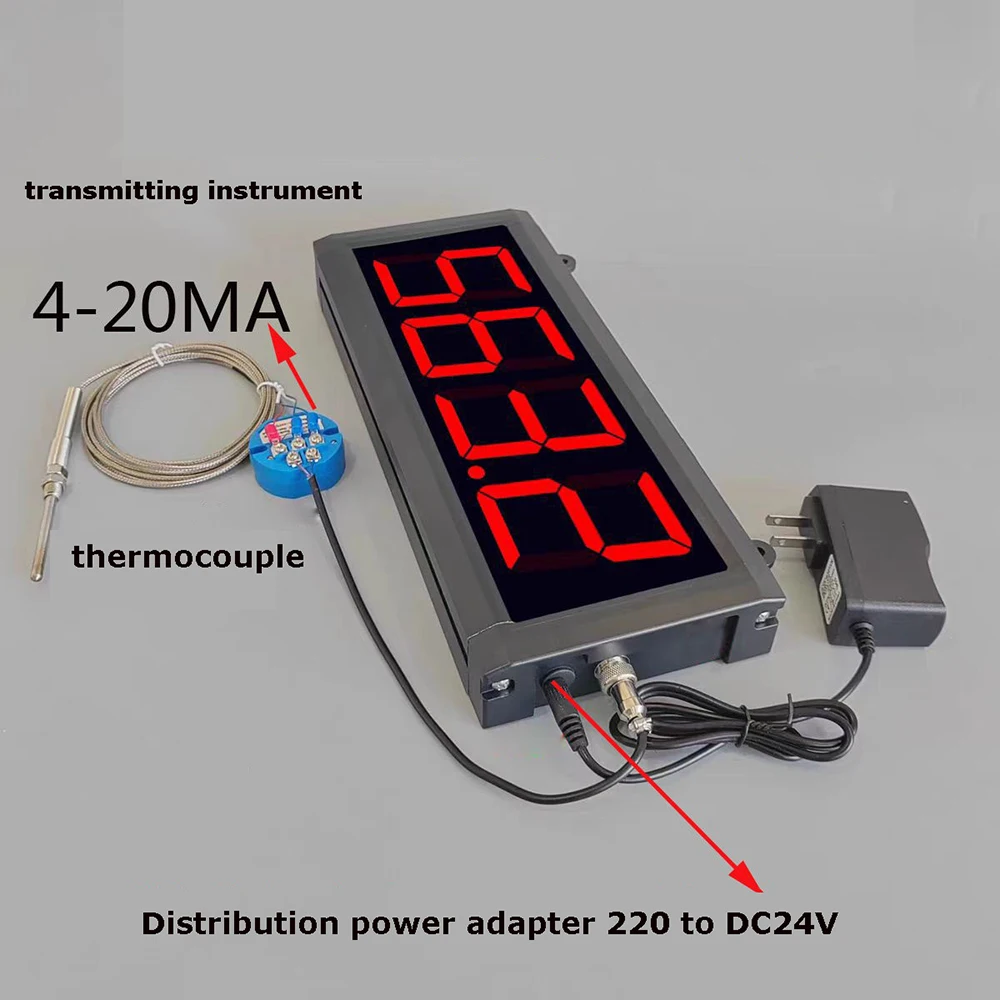 3 Inch Large Screen 0-1300℃ Digital Display Temperature Meter High Precision Temperature Display Industrial Oven Thermometer