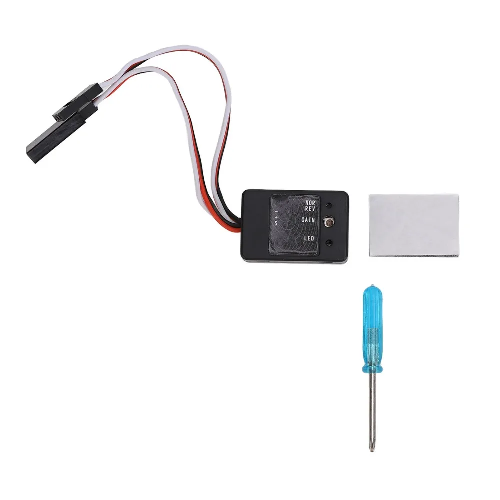 Adjustable Sensitivity RC Gyro Module 4.8-7.4V Voltage Mini Gyro Stability Module Drift Control Module for SCX10