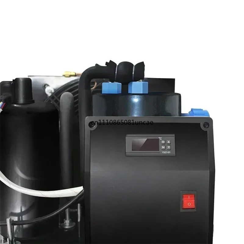 

500L-2000L Portable Cold Water Pump 1-3HP Aquarium Ice Bath Chiller Heater Pure Titanium Evaporator Seafood Cooling