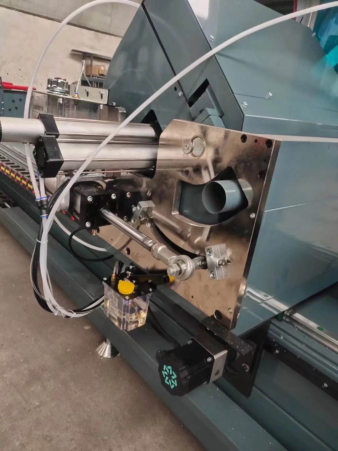 الألومنيوم الشخصي مزدوج الرأس 45 درجة 90 درجة آلة قطع زاوية باستخدام الحاسب الآلي للبيع #3