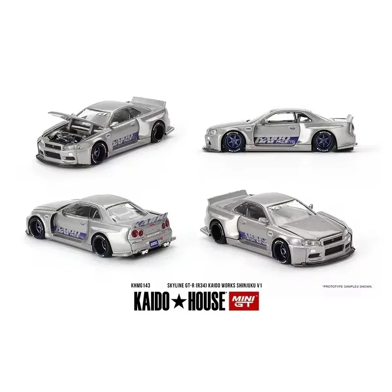 PreSale KHMG 1:64 Skyline GTR R34 Carbon 510 Wagon 240Z Silverado M3 E30 NSX Silverado KAIDO V2 Diecast Diorama Car Model Toys