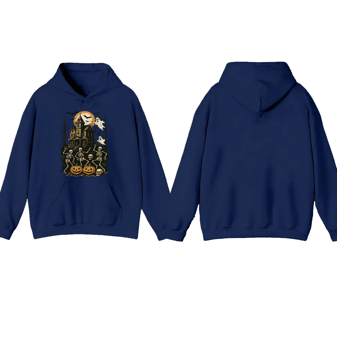 هالوين الهيكل العظمي منزل مسكون هالوين منزل مسكون البلوز مخيف الرجعية الرقص الهيكل العظمي هودي مهرجان مسكون هوديي #5