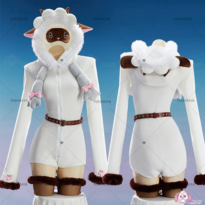 

Костюм для косплея Вулоо с героями мультфильмов, плюшевая одежда, наряд для косплея овцы, милые комбинезоны с животными для праздника, вечеринки для взрослых
