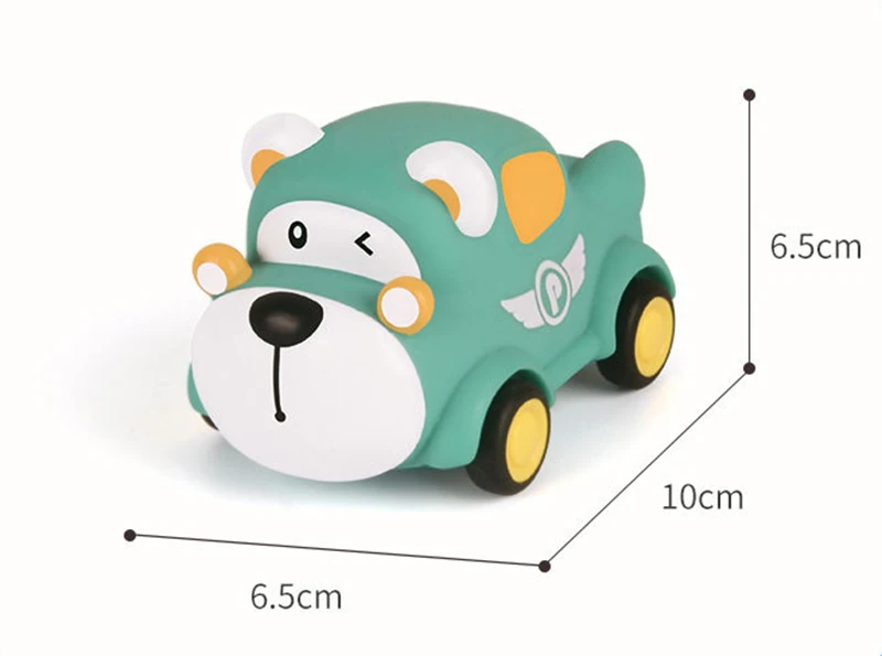 Baby Car Toys Cars Soft & Sturdy Pull Back Car Toys Mini Racing Car Kids Educational Toy for Children Boys Girl 1-5 Years