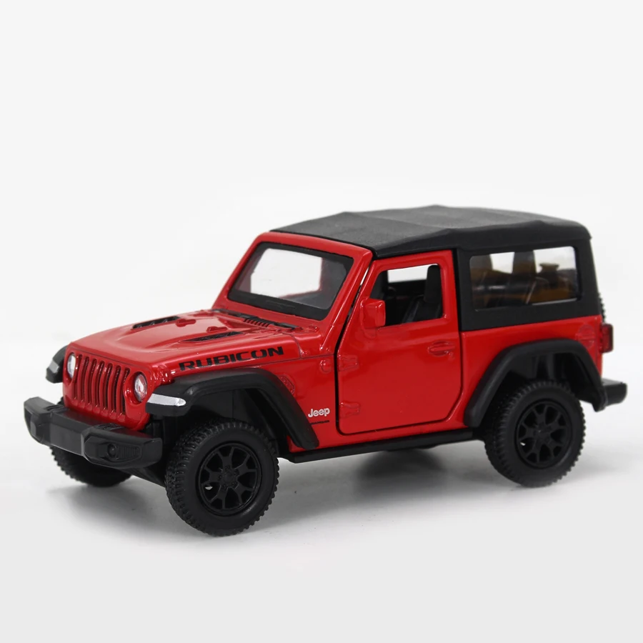 1:36 Model Wrangler Diecast Toy Car Model, Scale Metal Alloy Vehicle for Kids Boys Girls Adults, Doors Open,Gifts Red Yellow