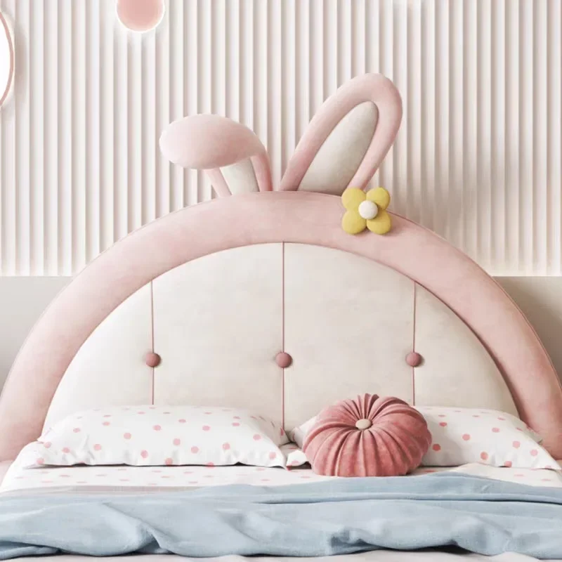 Móveis infantis coelho rosa cama infantil meninas cama de princesa cama de solteiro de madeira maciça