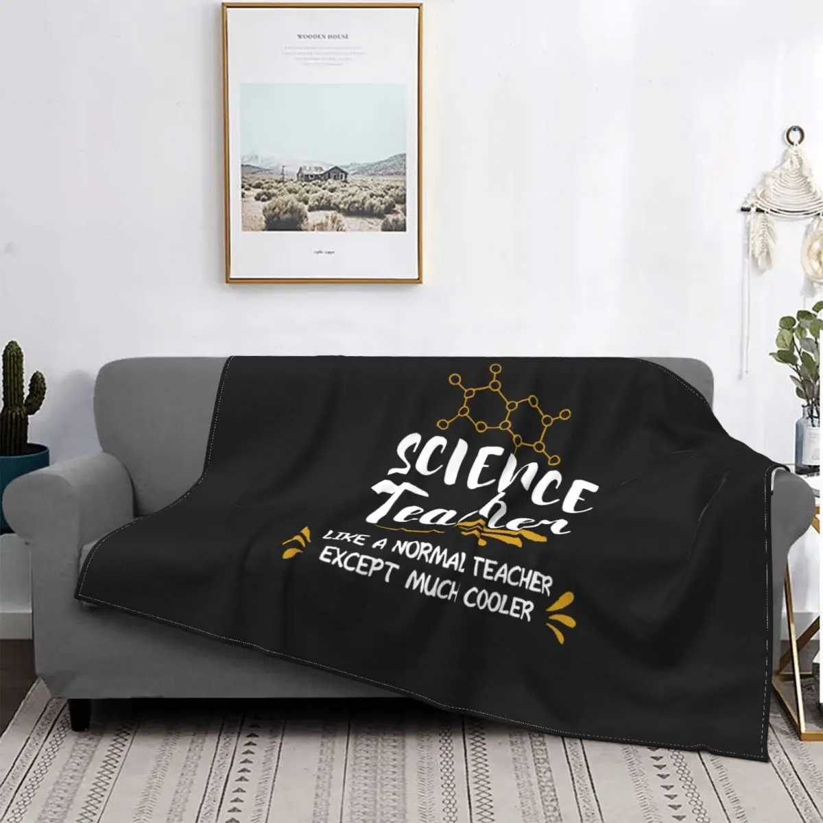 Science Teacher Blankets Fleece Chemistry Chemical Super Warm Throw Blankets for Bed Bed Rug