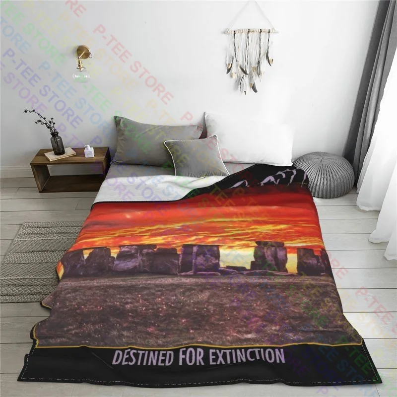 Blessed Death Destined For Extinction Blanket Autumn For Bed Four Seasons Skin Friendly Home Decotation