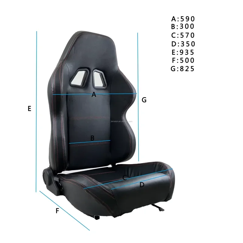 Adjustable Universal Racing Sports Seat for UTV ATV Kart and Other Off Road Vehicles