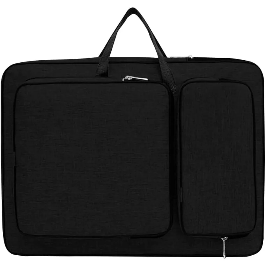 Borsa da trasporto per portafoglio artistico 8K Custodia impermeabile per portafoglio per artisti per professionisti creativi: borsa tote portatile con stora regolabile