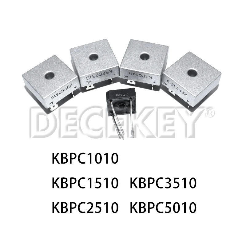5PCS Diode Bridge Rectifier KBPC5010 KBPC1010 KBPC1510 KBPC2510 KBPC3510 Rectifiers 10A 15A 25A 35A 50A