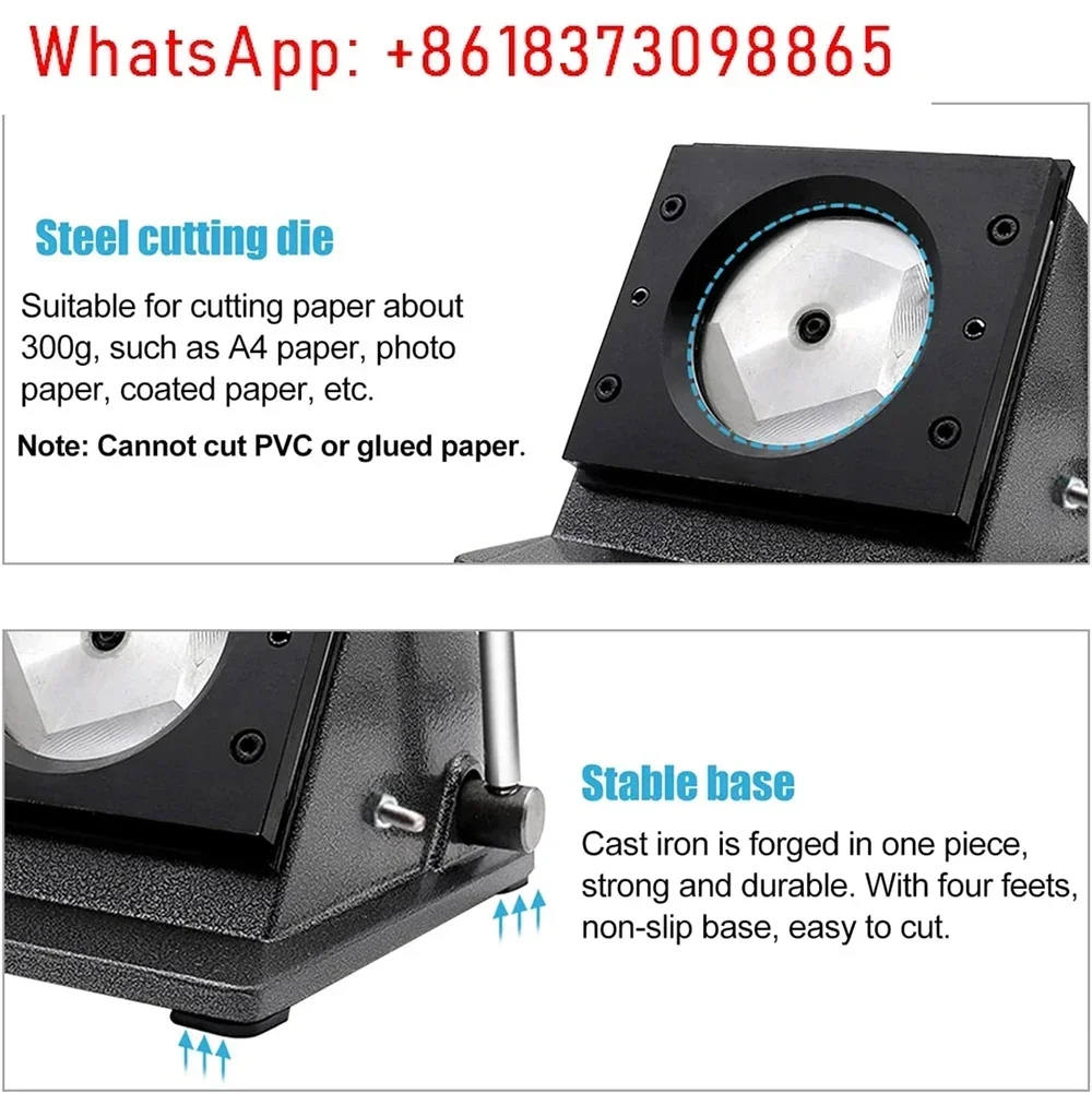 25MM-75MM Round Paper Cutting Circle Knife,Badge Button Circle Cutter,DIY Button Badge maker Circular cutter,button maker punch