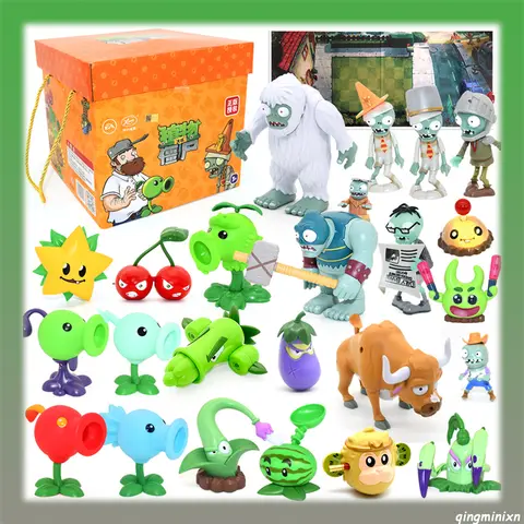 Piante autentiche contro Zombies Toy Light Edition Set completo di grandi dimensioni Catapulta giocattolo per bambini Regalo di compleanno Giocattolo ornamento sparatutto per piselli
