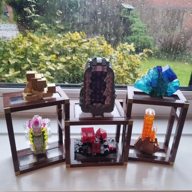 

880 деталей, конструктор Disney Minerals Bricks 21362, модель для сборки, креативные строительные блоки, коллекционер природных камней, игрушки для декора дома, подарки для детей