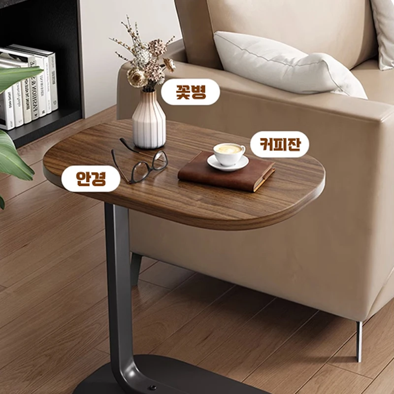 모던 C커브 사이드 테이블 3color / 사이드책상 간이책상