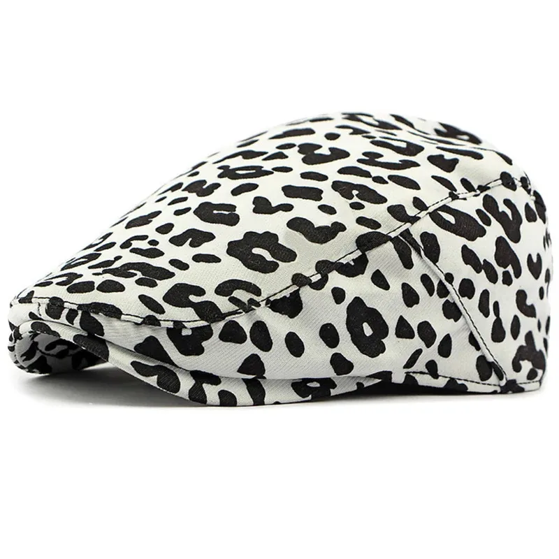 Herbst Winter Hut Für Männer Frauen Retro Floral Dot Künstler Maler Baskenmütze Hut Einstellbare Flache Kappe Männlich Weiblich