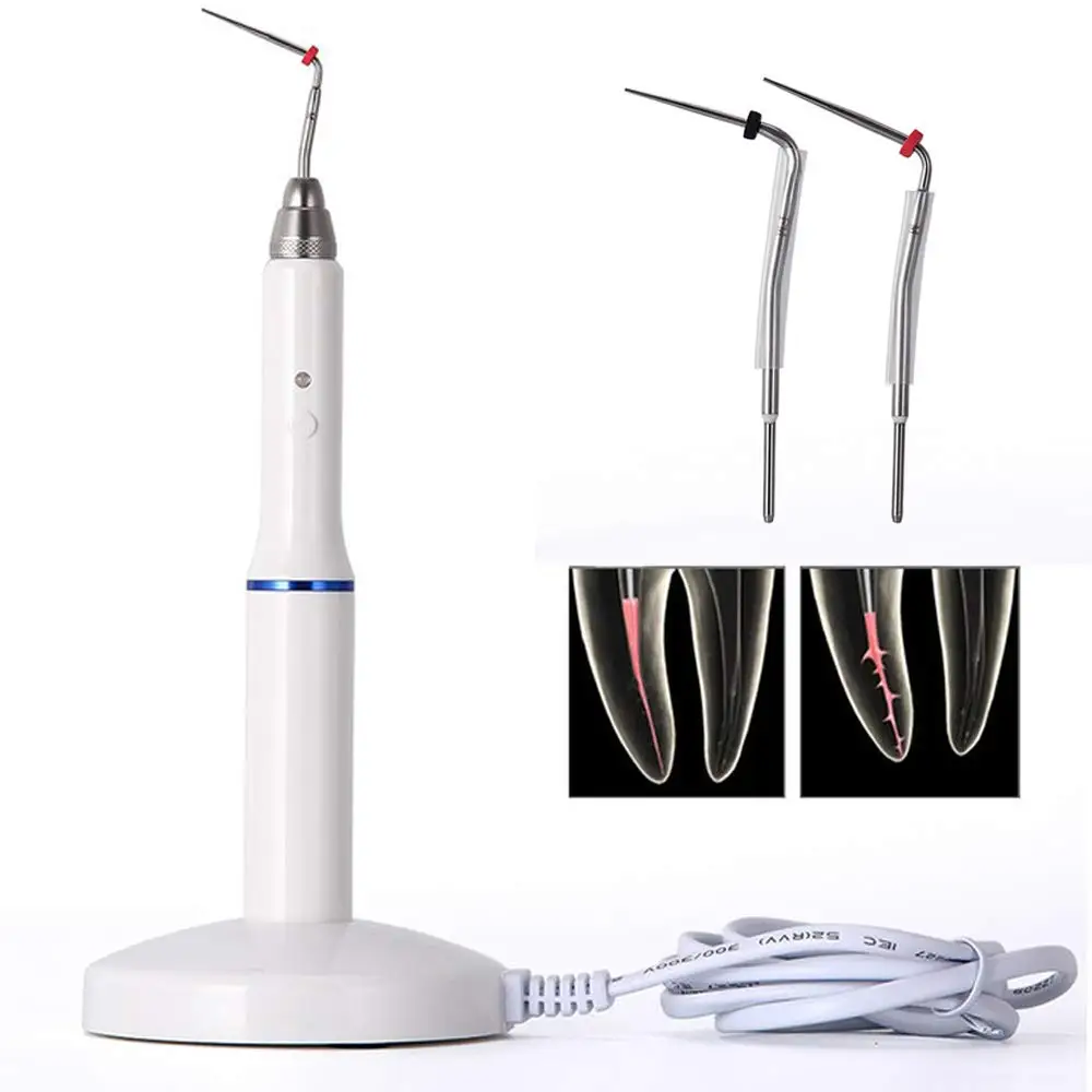 Dental Obturation Pen with Charging Base, Gutta Percha Obturation System Endo Heated Pen with 2 Tips