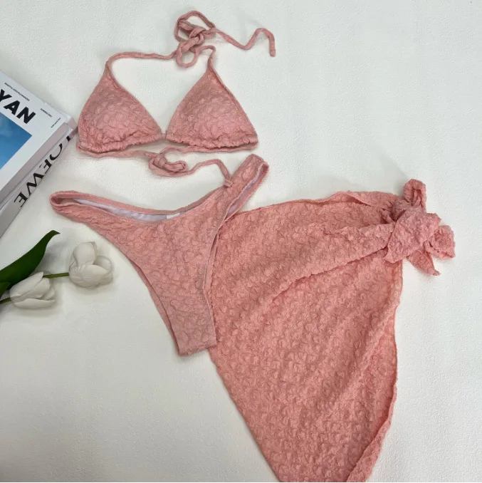 

New Sexy Three-piece Women's Mesh Swimsuit Bikini Beach