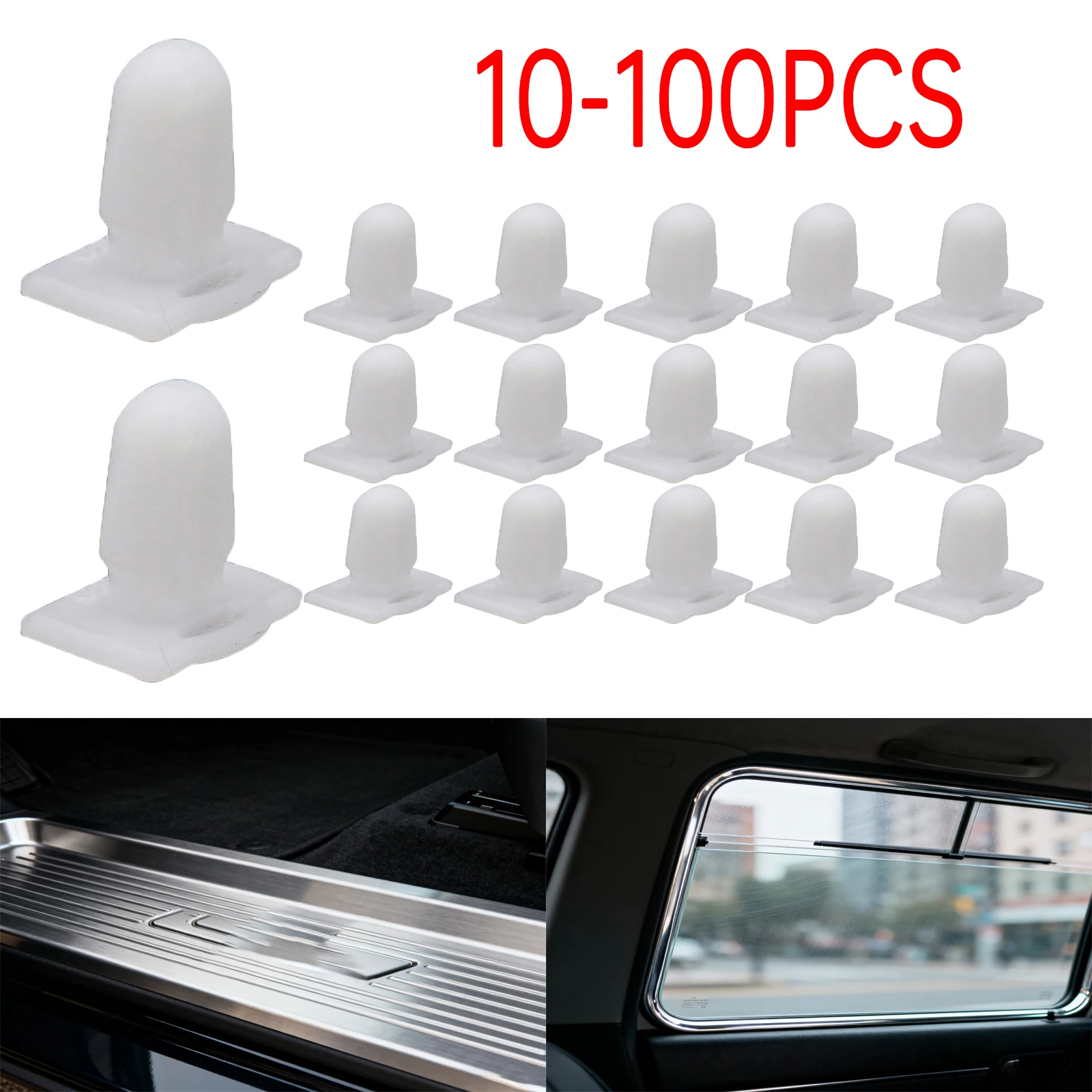 10-100X Car Door Sill Trim Clips Kick Plate Strip Clip Fastener for BMW E30 E31 E32 E34 E36 E38 E39 E46 Z3 M3 M5 3 5 7 8 Series
