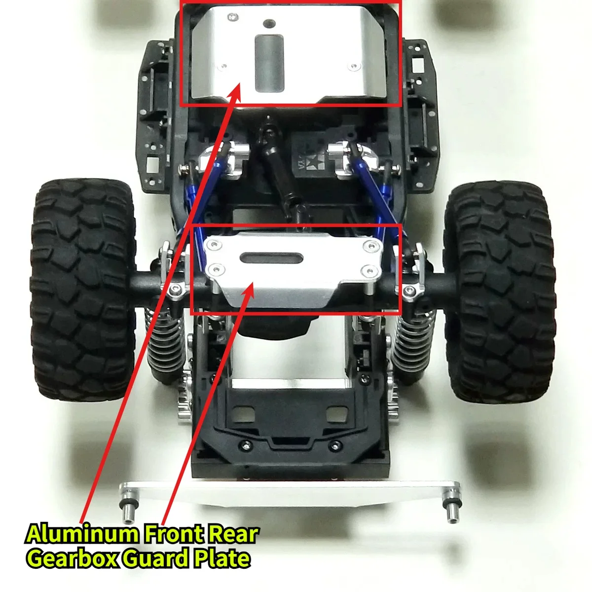 RC Crawler Upgrade Aluminum Front Rear Gearbox Protector Plate Custom For Tamiya CC-02L 1/10 Offroad Simulation Hobby Accessory