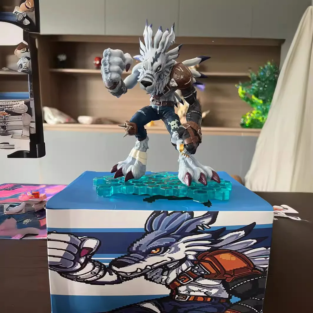 22cm Hot Digimon Adventure Anime Figurki Gk Garurumon Figurka akcji Pvc Figurka Statuetka Kolekcja Model Lalka Zabawka Prezenty Dla Chłopców